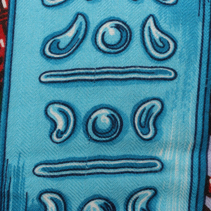 Hermès Carré Géant Schal „ETRIERS“ aus Kaschmir und Seide in Marineblau