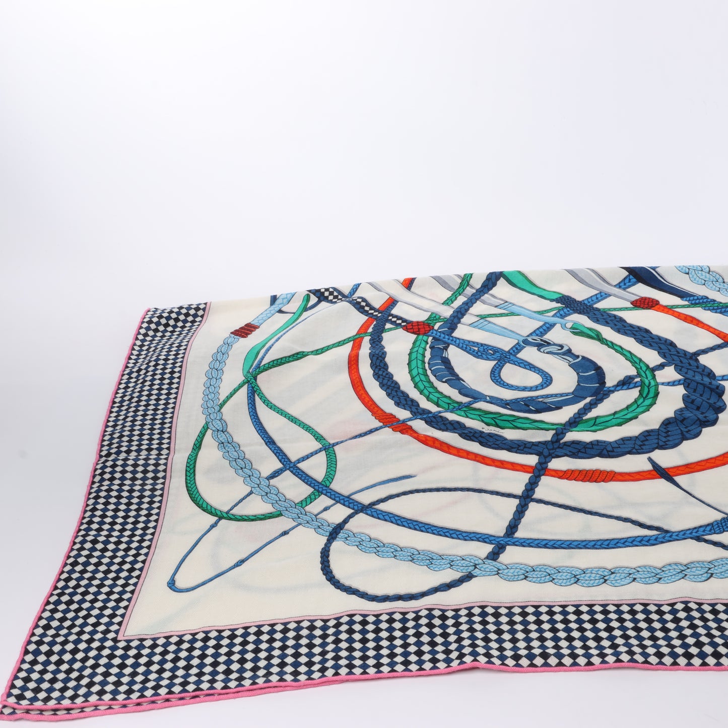 Hermès Carré Geant "Fouets et Badines" Cashemere & Silk Scarf in Multicolor