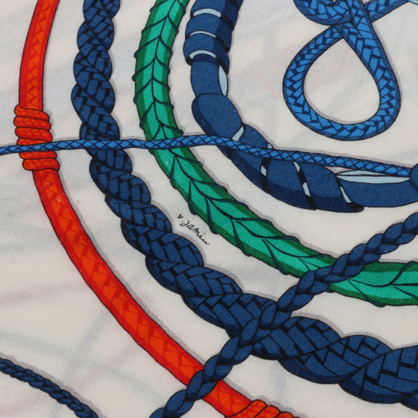 Hermès Carré Geant "Fouets et Badines" Cashemere & Silk Scarf in Multicolor