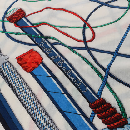 Hermès Carré Geant "Fouets et Badines" Cashemere & Silk Scarf in Multicolor