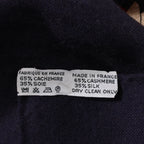 Hermès Carré Géant "L'INSTRUCTION DUROY" Cashmere & Silk Scarf in in Navy Blue x Red