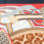 Hermès Carré Geant "La Selle Imaginaire" Cashemere & Silk Scarf in Red