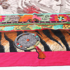 Hermès Carré Géant "La Femme aux Semelles de Vent" Cashmere & Silk Scarf in Pink