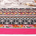 Hermès Carré Géant "La Femme aux Semelles de Vent" Cashmere & Silk Scarf in Pink