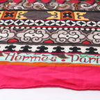 Hermès Carré Géant "La Femme aux Semelles de Vent" Cashmere & Silk Scarf in Pink