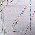Hermès Carré Géant "PIQUE SELLIER" Cashmere & Silk Scarf in Gray
