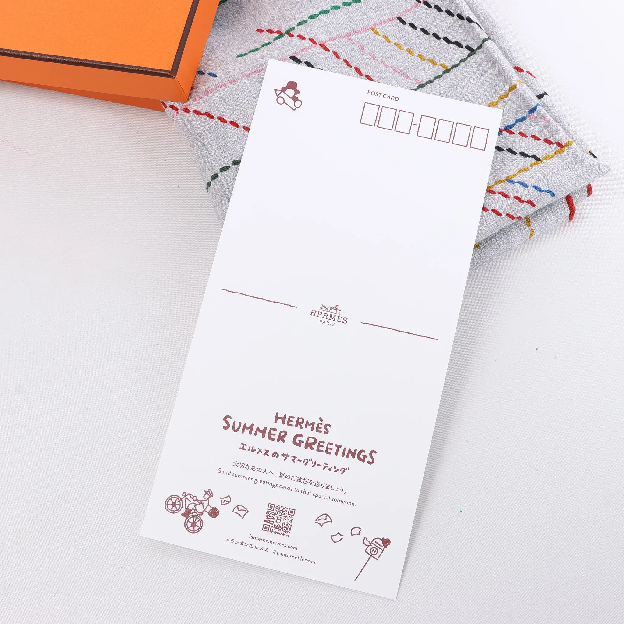Hermès Carré Géant "PIQUE SELLIER" Cashmere & Silk Scarf in Gray