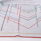 Hermès Carré Géant "PIQUE SELLIER" Cashmere & Silk Scarf in Gray
