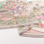 Hermès Carré Geant "LOCOMOTION" Cashmere and Silk Scarf in Beige