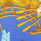 Hermès Carré Géant "VOILES DE LUMIERE" Cashmere x Silk scarf in Navy Blue