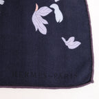 Hermès Carré Géant "Robe Legere" Cashmere x Silk handkerchief in Navy Blue