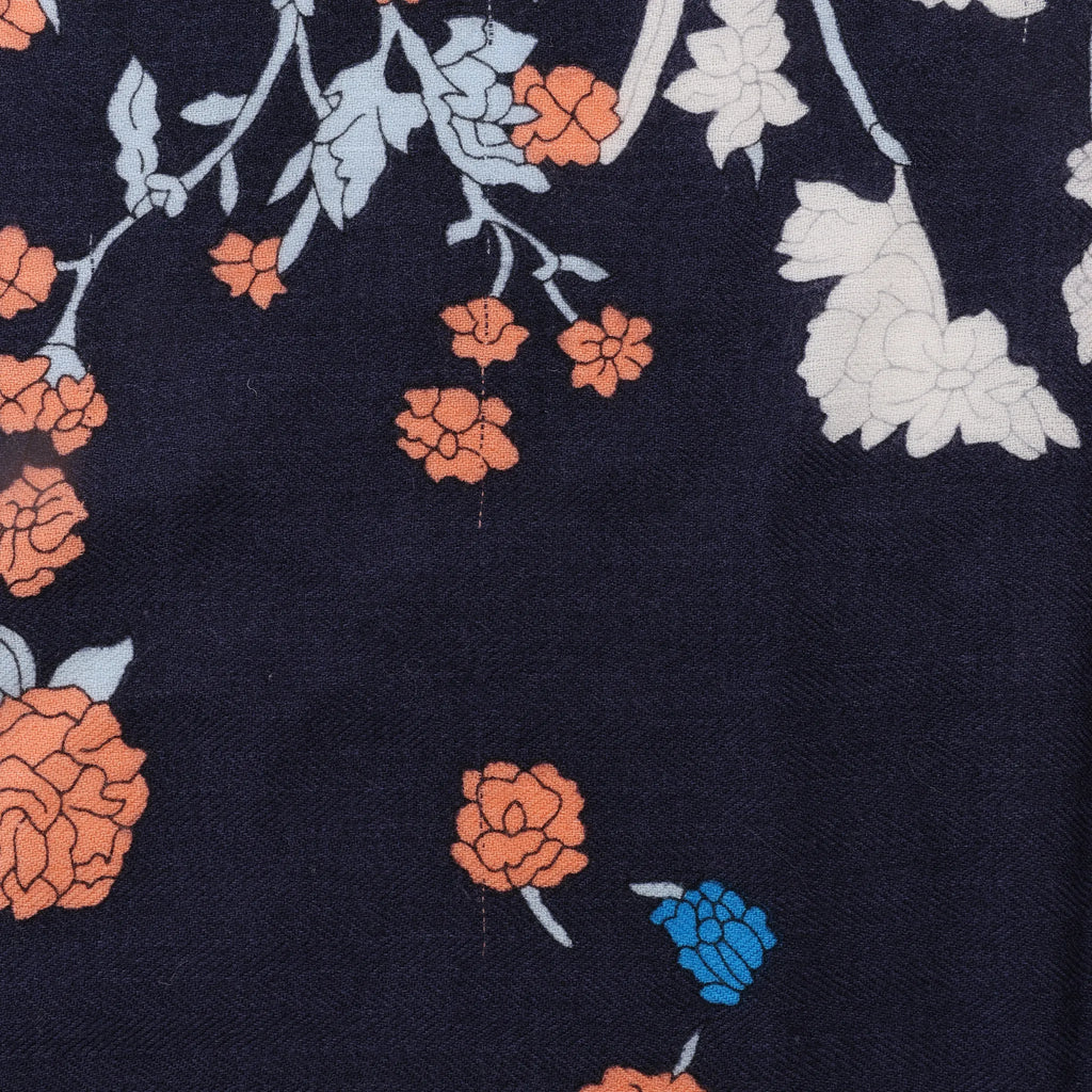 Hermès Carré Géant "Robe Legere" Cashmere x Silk handkerchief in Navy Blue