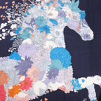 Hermès Carré Géant "Robe Legere" Cashmere x Silk handkerchief in Navy Blue