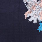 Hermès Carré Géant "Robe Legere" Cashmere x Silk handkerchief in Navy Blue
