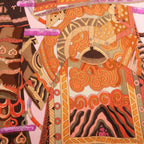 Hermès Carré 140 "VOYAGE EN ETOFFES" Cashmere x Silk handkerchief in Pink