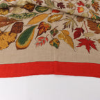 Hermès Carré Geant "Tourbillon" Cashmere x Silk handkerchief in Blue Red x Beige