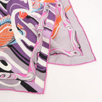 Hermès Carré Géant "De La Mer Au Ciel" Cashmere & Silk Scarf in Pink