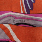 Hermès Carré Géant "De La Mer Au Ciel" Cashmere & Silk Scarf in Pink