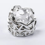 Hermes Chaîne d'Ancre Enchaînée Silver Ring, Size 54 EU