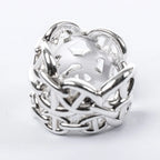 Hermes Chaîne d'Ancre Enchaînée Silver Ring, Size 54 EU
