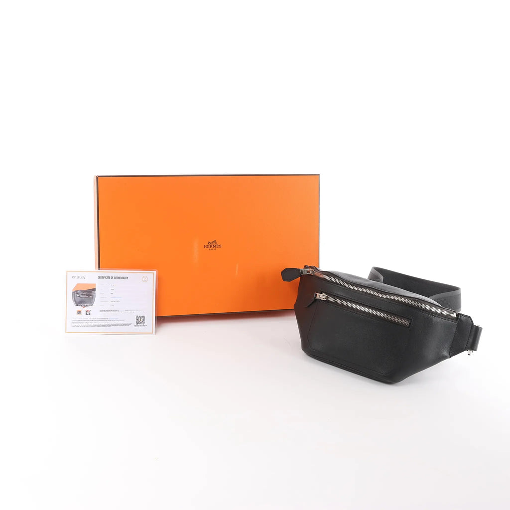 Hermès Cityslide Cross PM Taurillon Cristobal Belt Bag in Black C: 2018