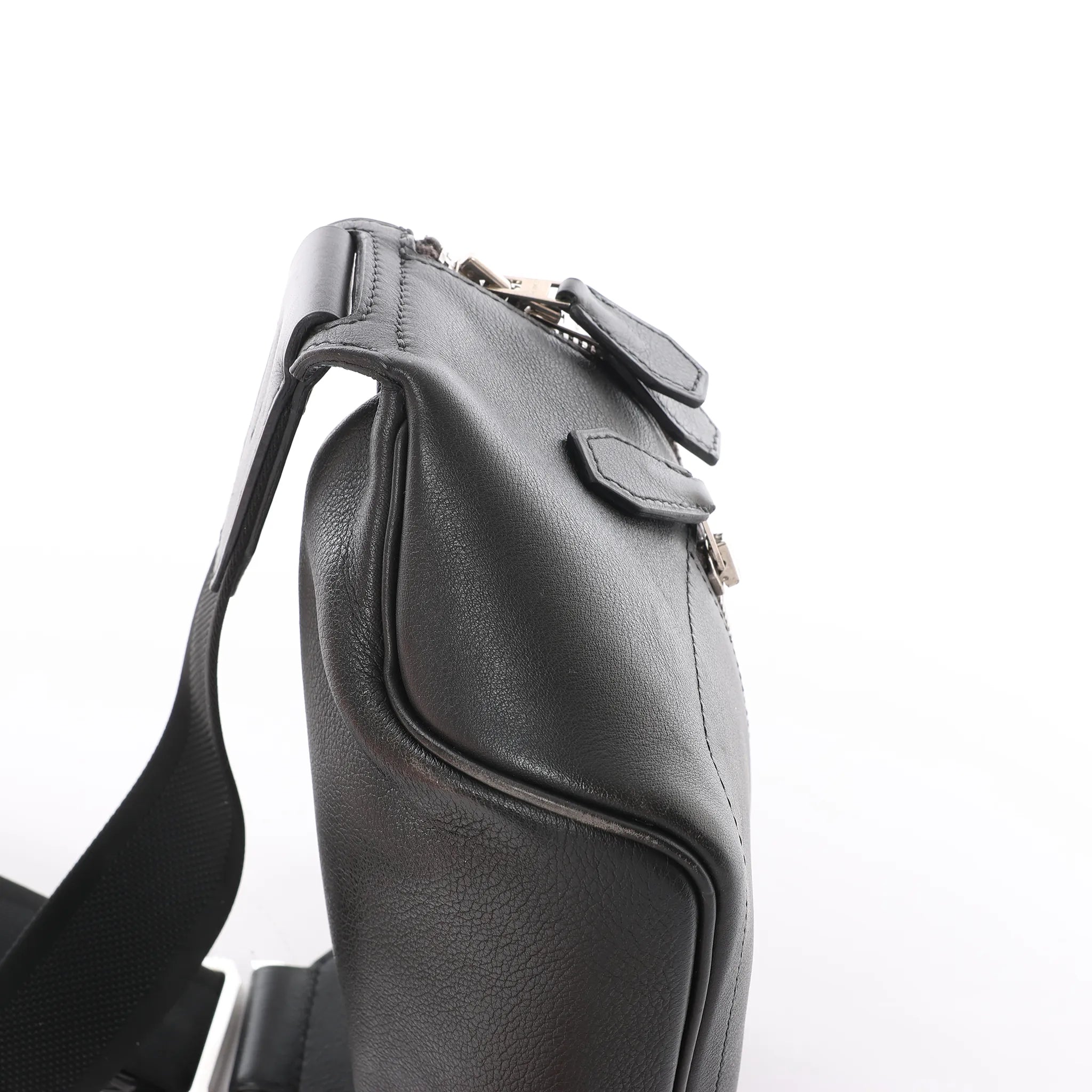 Hermès Cityslide Cross PM Taurillon Cristobal Belt Bag in Black C: 2018