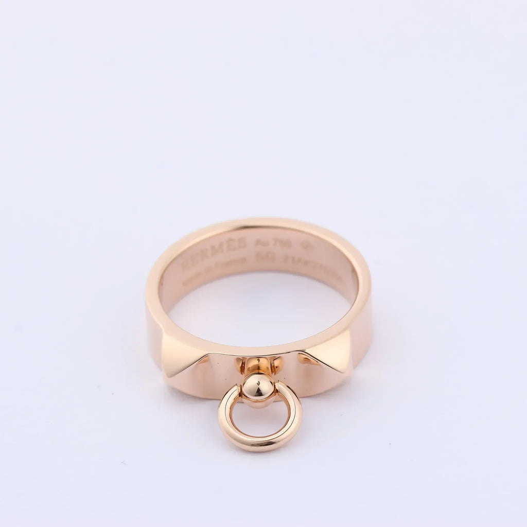 Hermes Collier de Chien Ring 750(PG) 6.5g 50 21AK270306