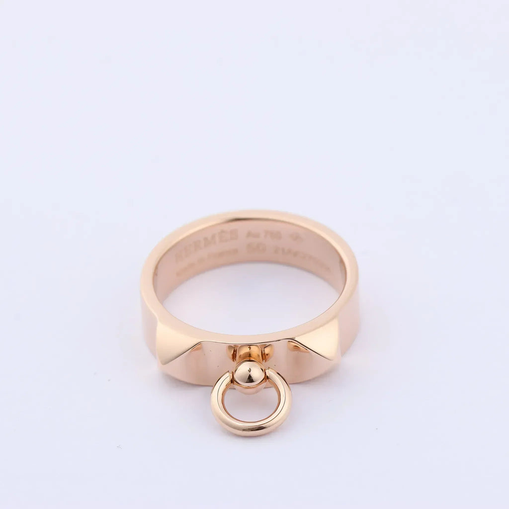 Hermes Collier de Chien Ring 750(PG) 6.5g 50 21AK270306