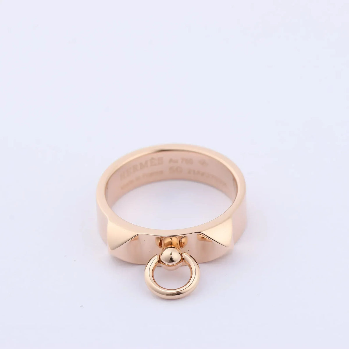 Hermes Collier de Chien Ring 750(PG) 6.5g 50 21AK270306