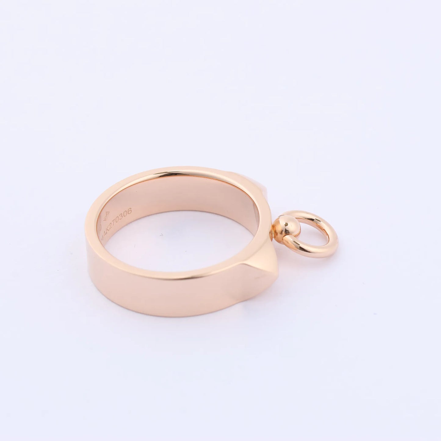 Hermes Collier de Chien Ring 750(PG) 6.5g 50 21AK270306