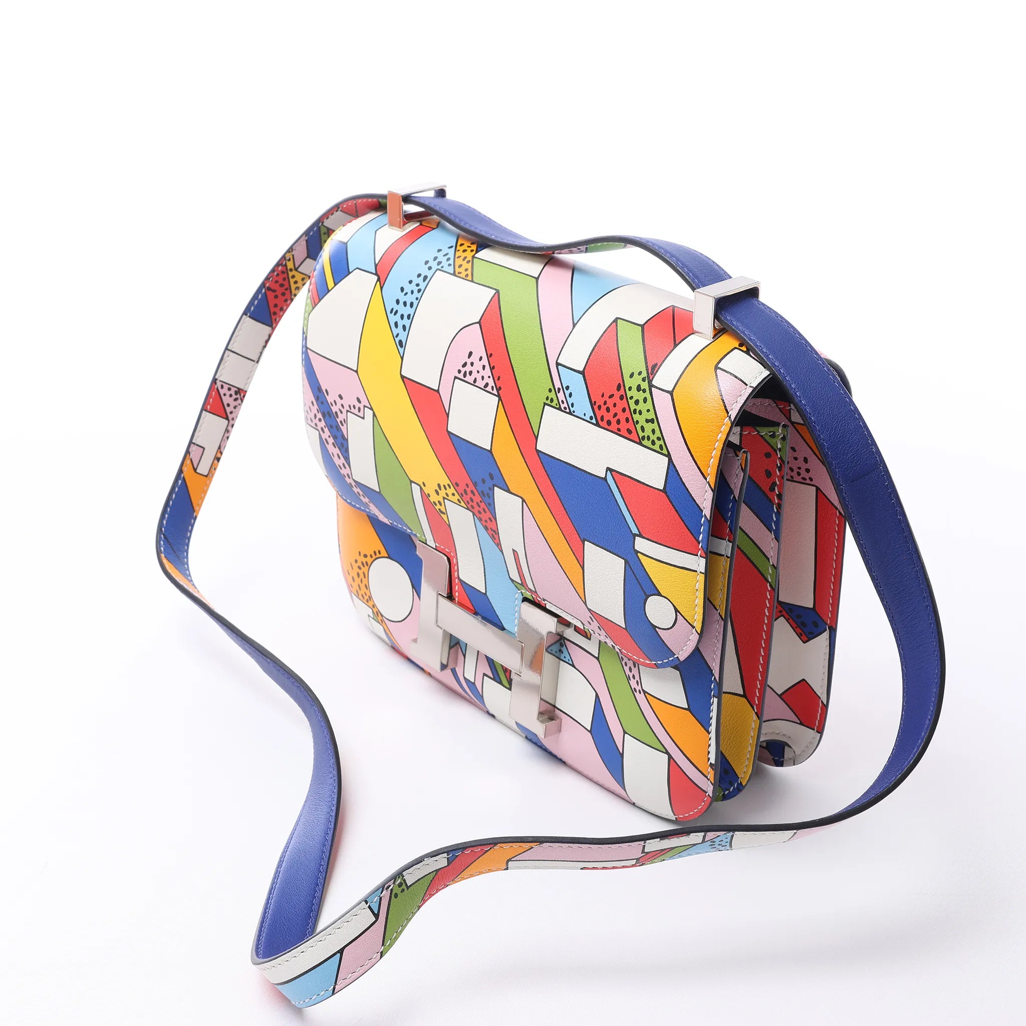 Hermes Constance 3 24 On A Summer Day Veau Swift Leather Crossbody Bag in Multicolor A:2017