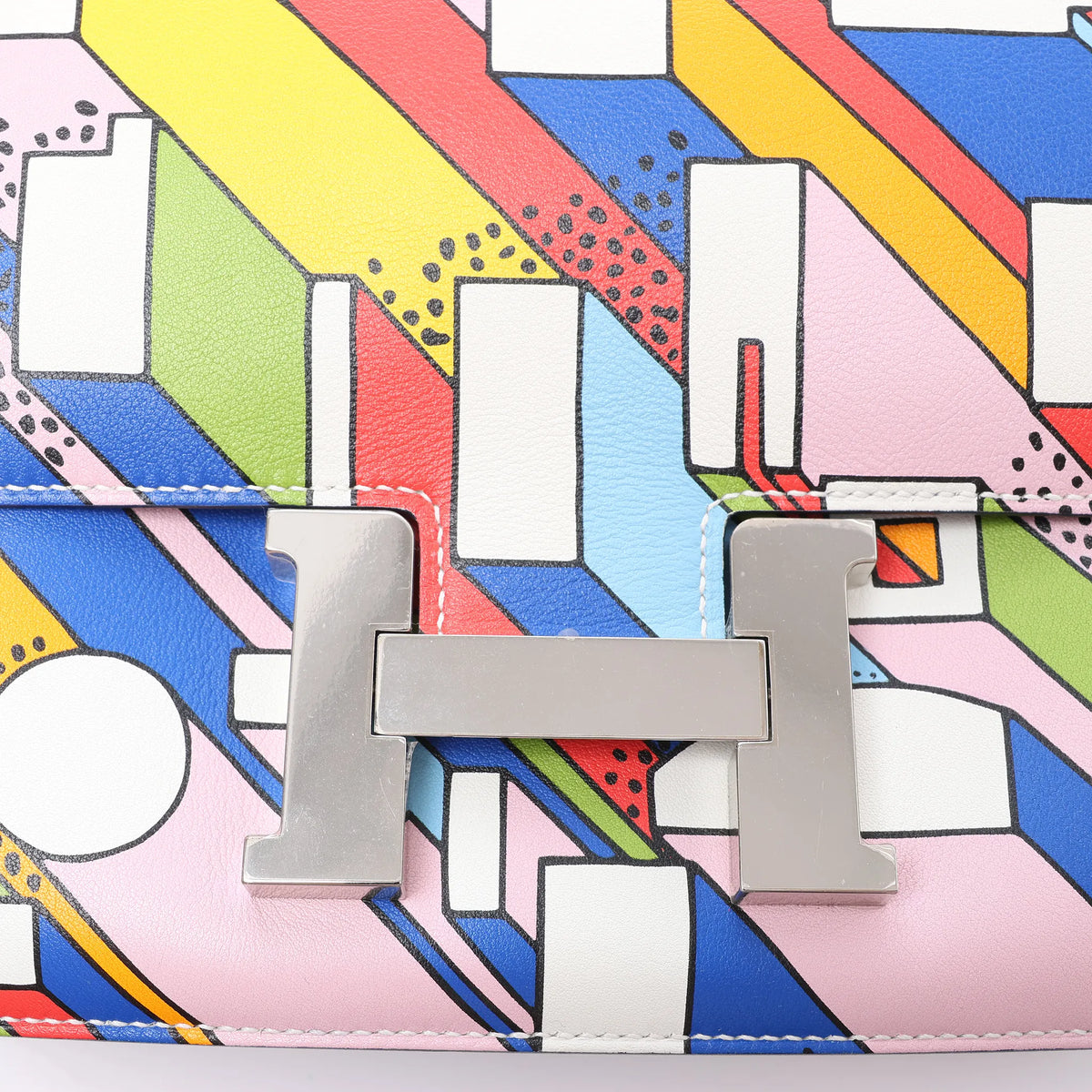 Hermes Constance 3 24 On A Summer Day Veau Swift Leather Crossbody Bag in Multicolor A:2017