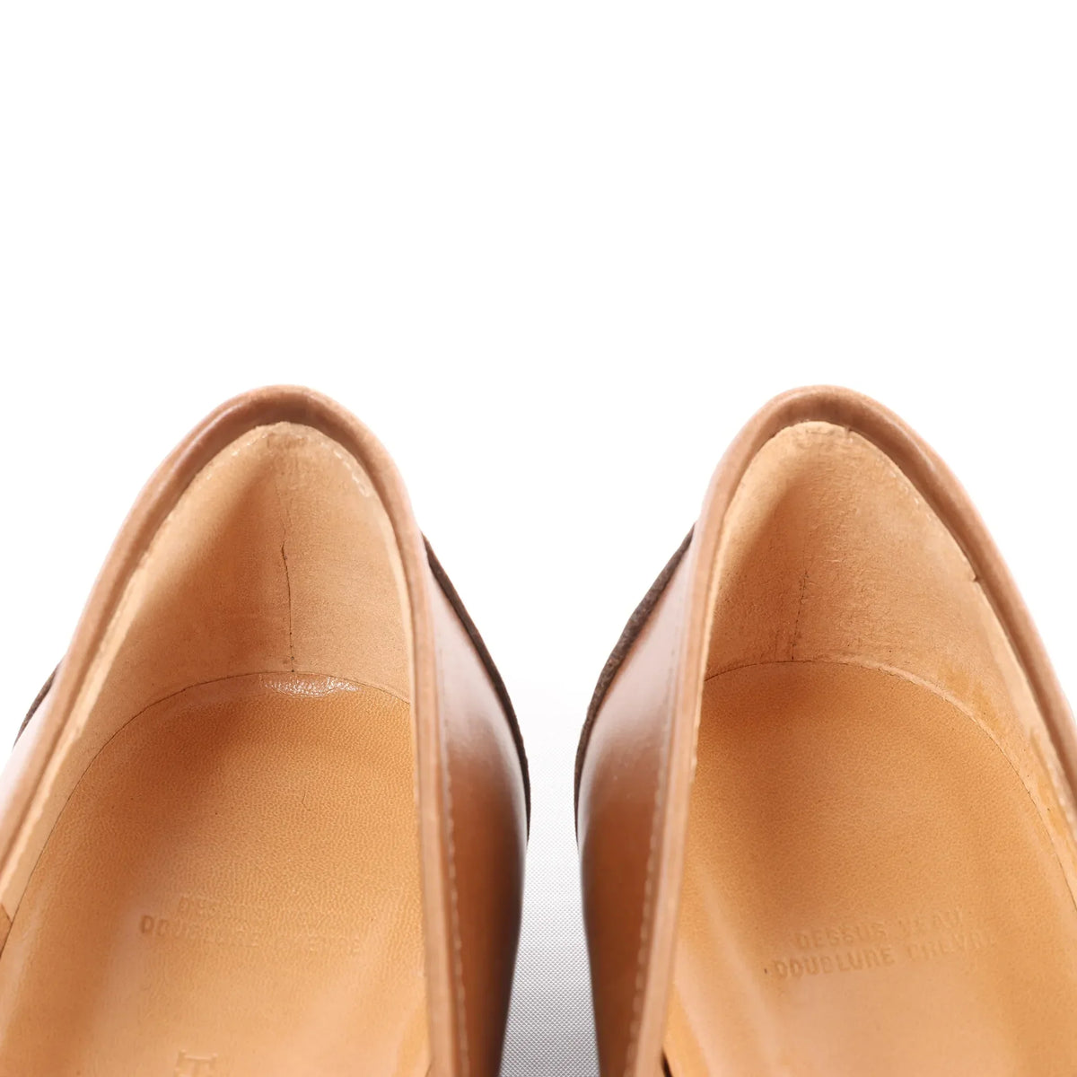 HERMES Constance Leather Loafer in Brown, Size 36 EU