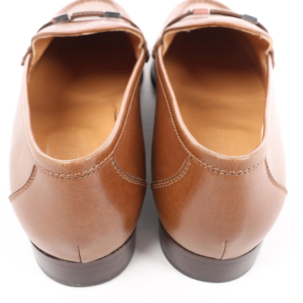 HERMES Constance Leather Loafer in Brown, Size 36 EU