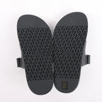 HERMES Cypre Leather Sandals in Black, Size 38.5 EU