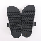 HERMES Cypre Leather Sandals in Black, Size 38.5 EU