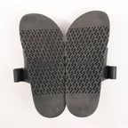 HERMES Cypre Leather Sandals in Black, Size 42 EU