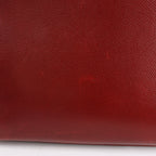 Hermès Dalvy MM Cushbell Leather Handbag in Brown Rouge □E: 2001