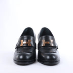 Mocasín HERMES Constance de Cuero en Marrón, Talla 36 UE