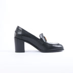 Hermès Dauphin 70 Leather Loafers 38 Ladies' in Black Constance 231041Z