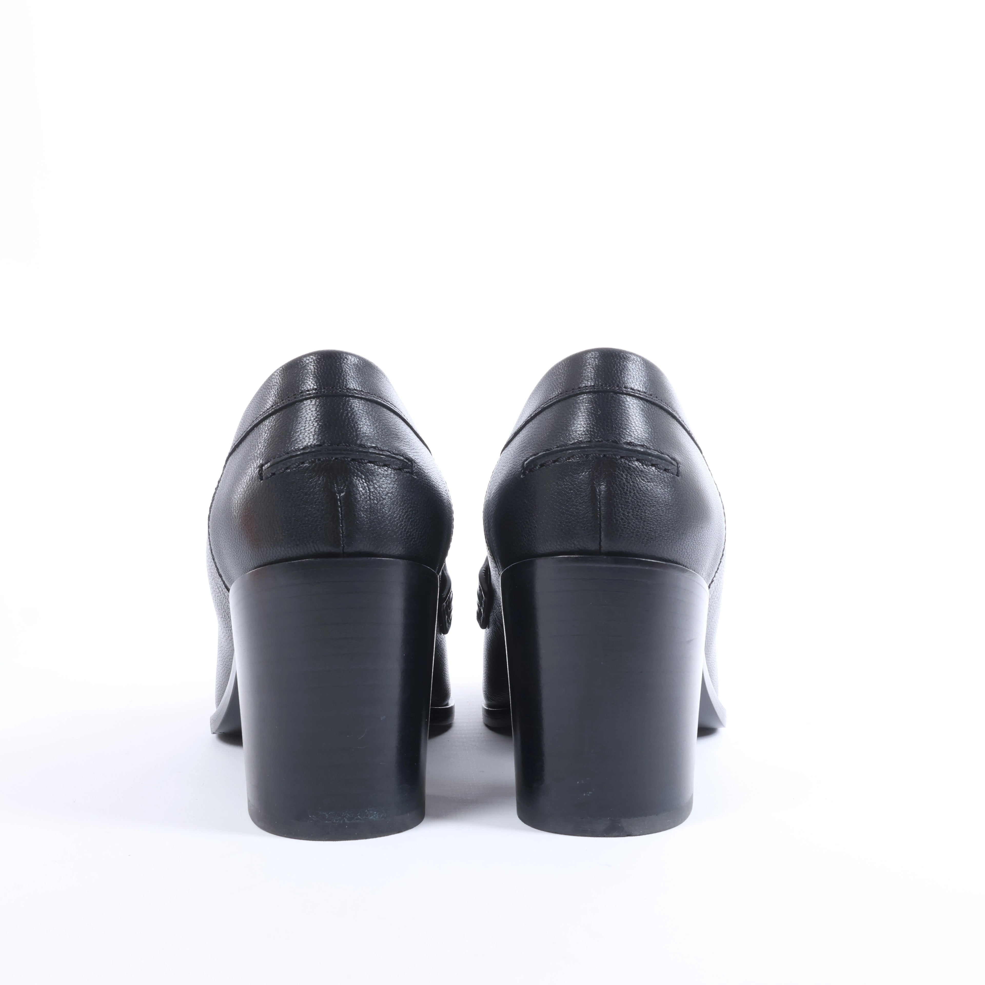 Mocasín HERMES Constance de Cuero en Marrón, Talla 36 UE