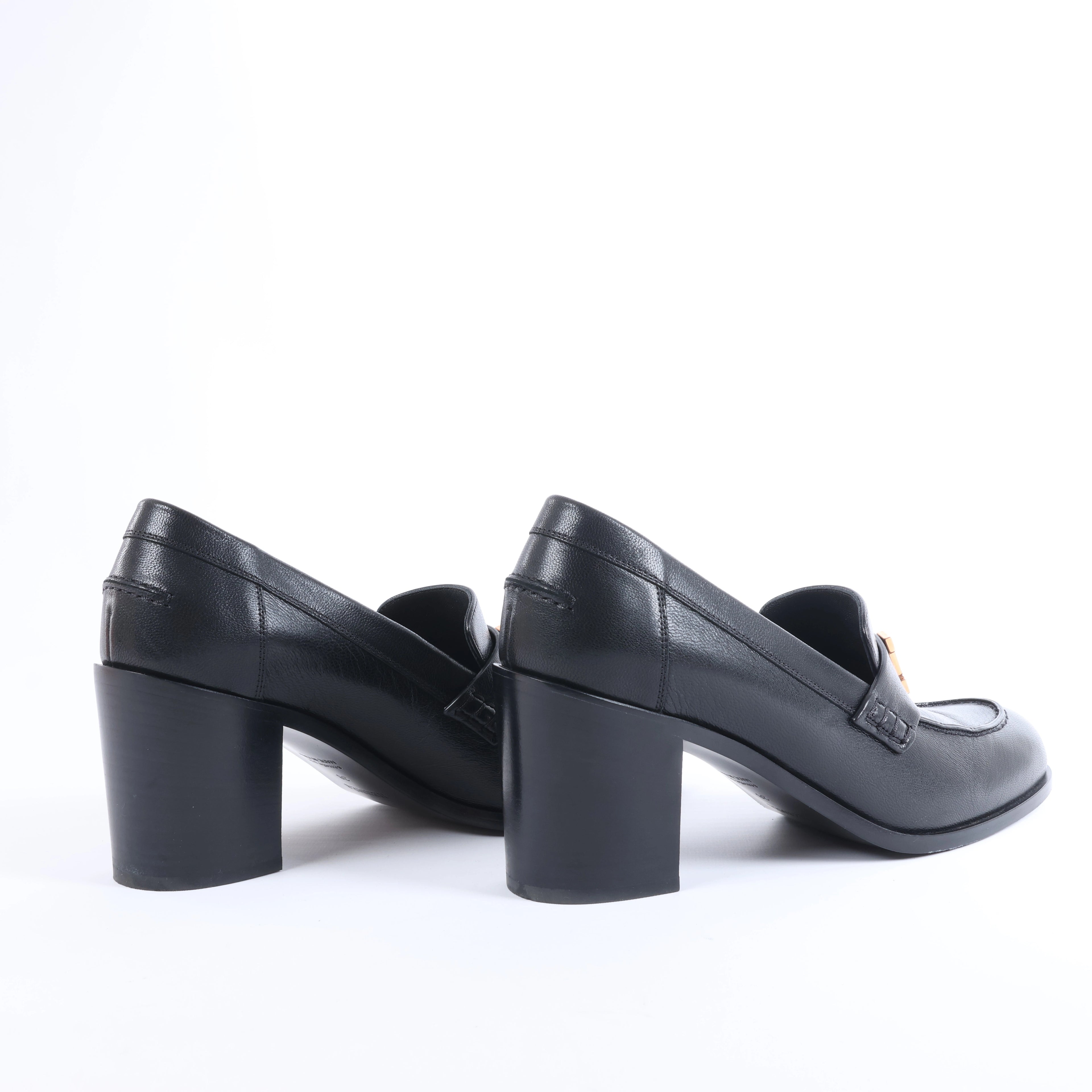 Mocasín HERMES Constance de Cuero en Marrón, Talla 36 UE