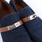 Mocasín de piel Kelly de HERMES en marrón, talla 37 UE