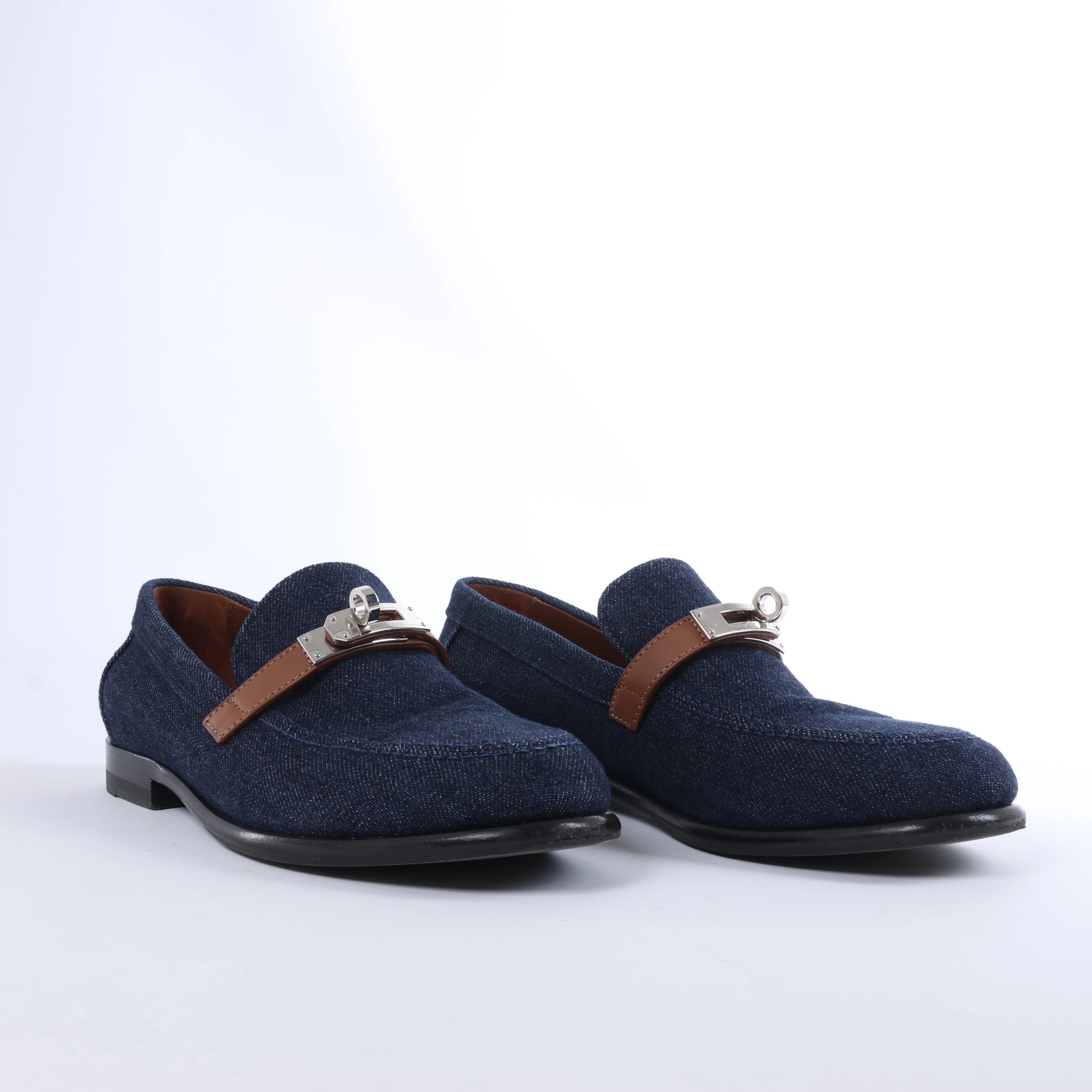 Mocasín de piel Kelly de HERMES en marrón, talla 37 UE