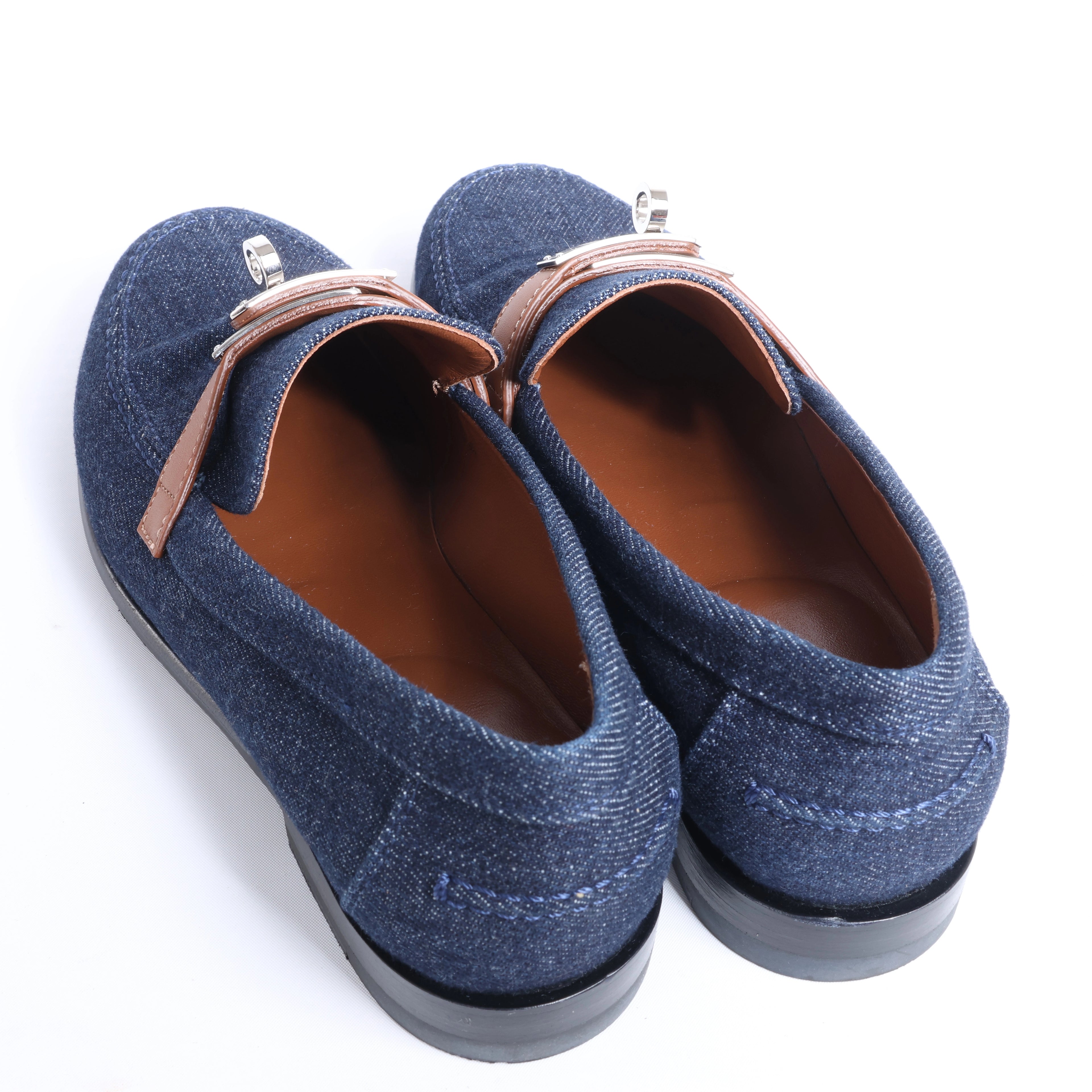 Mocasín de piel Kelly de HERMES en marrón, talla 37 UE