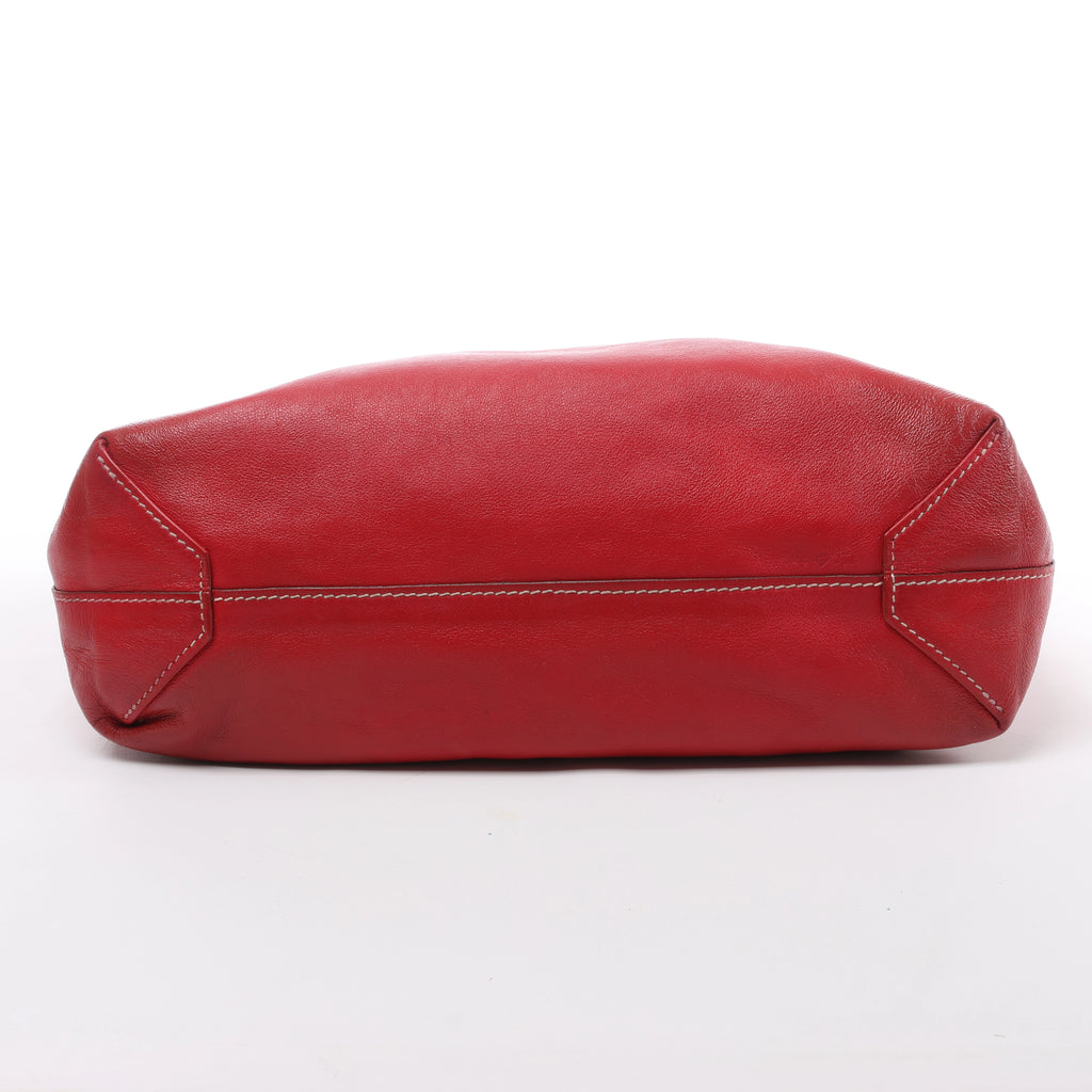 Bolso de hombro HERMES Double Sense 28 Veau Swift en Sanguine x Rose Jaipur □R: 2014