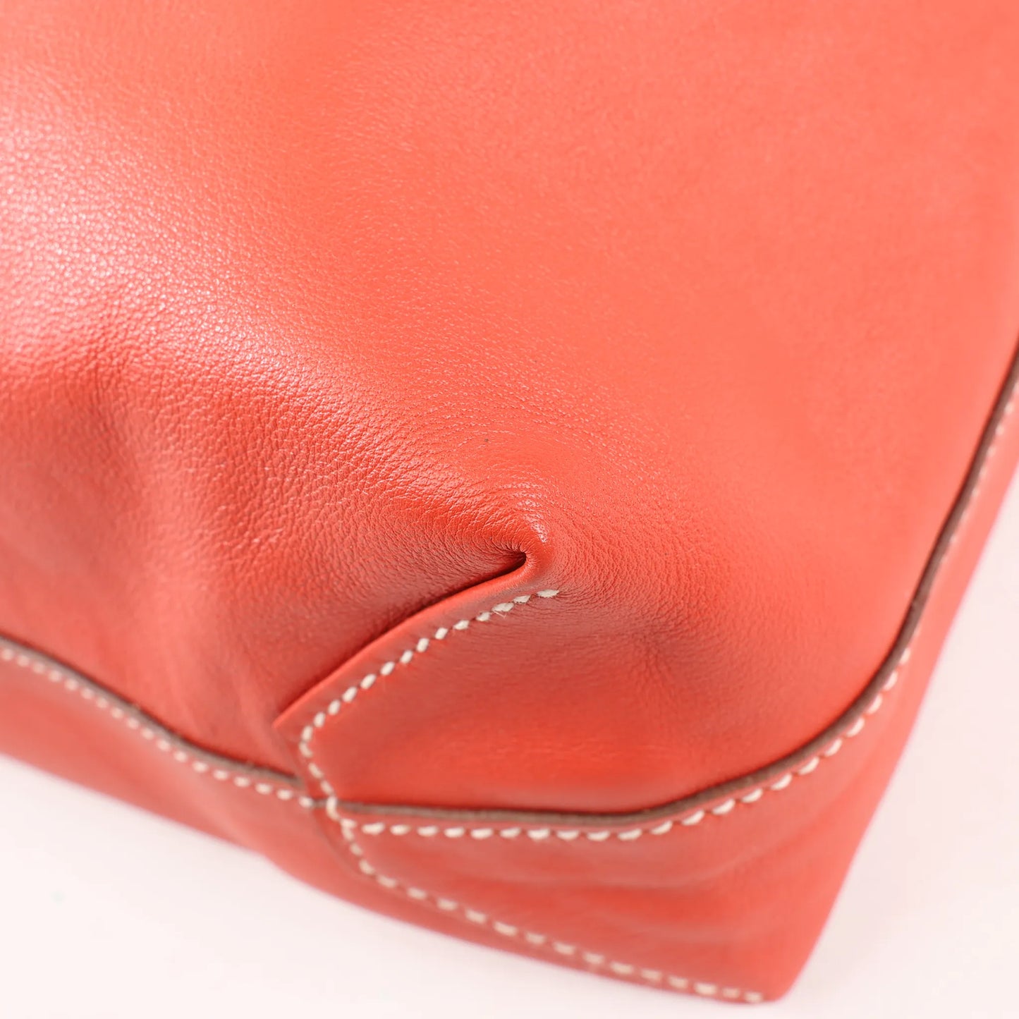 HERMES Double Sense 28  Veau Swift Shoulder Bag in Sanguine x Rose Jaipur □R: 2014