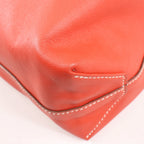 HERMES Double Sense 28  Veau Swift Shoulder Bag in Sanguine x Rose Jaipur □R: 2014
