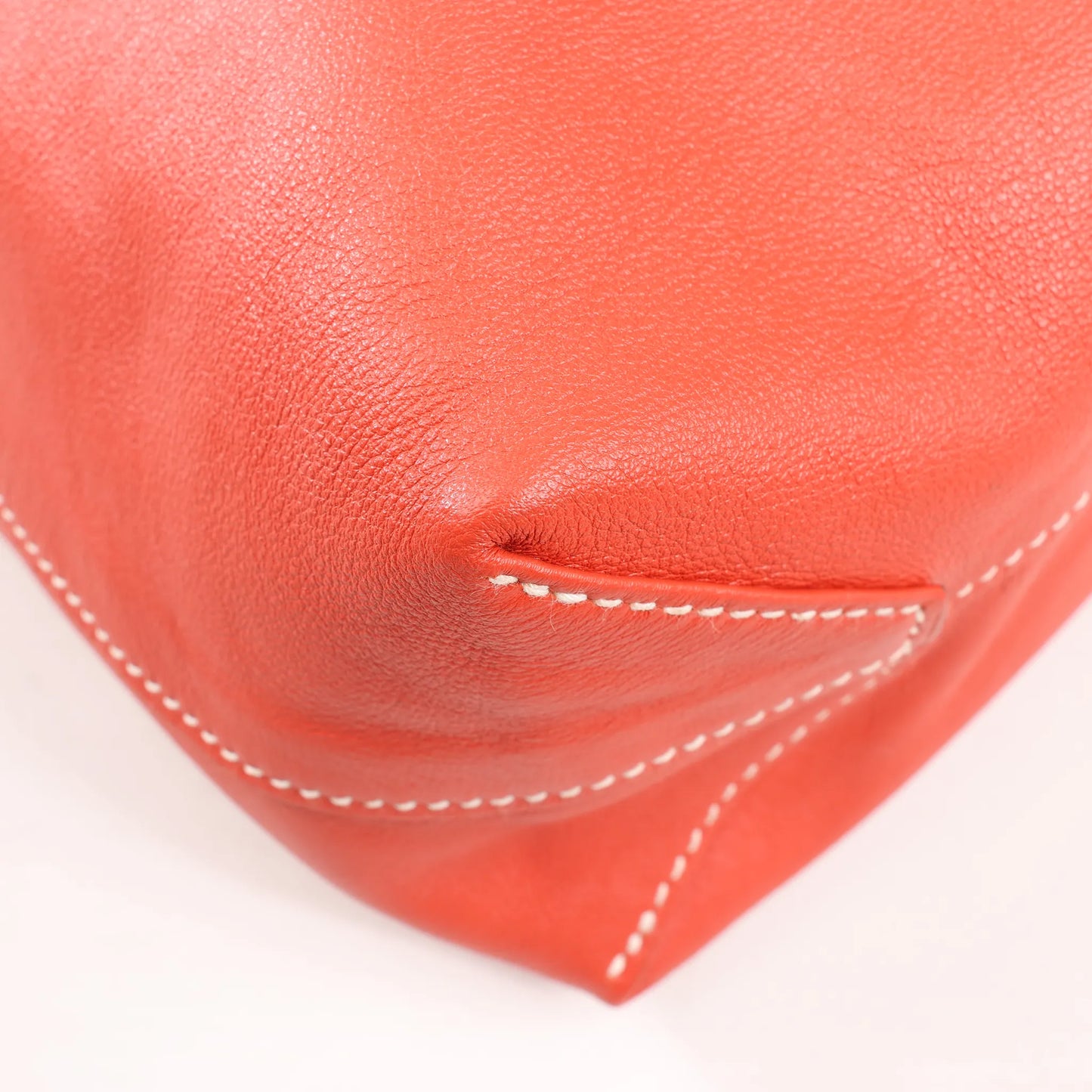 HERMES Double Sense 28  Veau Swift Shoulder Bag in Sanguine x Rose Jaipur □R: 2014