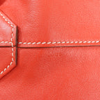 HERMES Double Sense 28  Veau Swift Shoulder Bag in Sanguine x Rose Jaipur □R: 2014